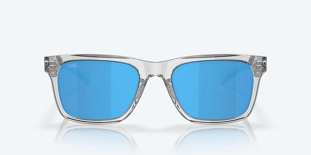 COSTA TYEBEE 282 Shiny Light Gray Crystal w/Blue Mirror 580G