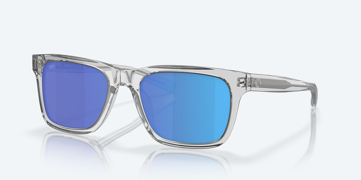 COSTA TYEBEE 282 Shiny Light Gray Crystal w/Blue Mirror 580G