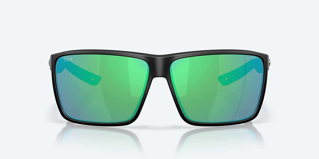 COSTA RINCON II Matte Black w/Green Mirror 580G