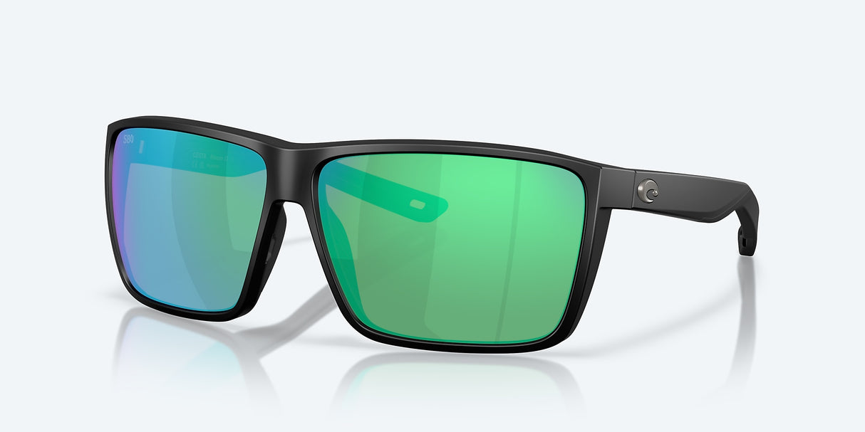 COSTA RINCON II Matte Black w/Green Mirror 580G