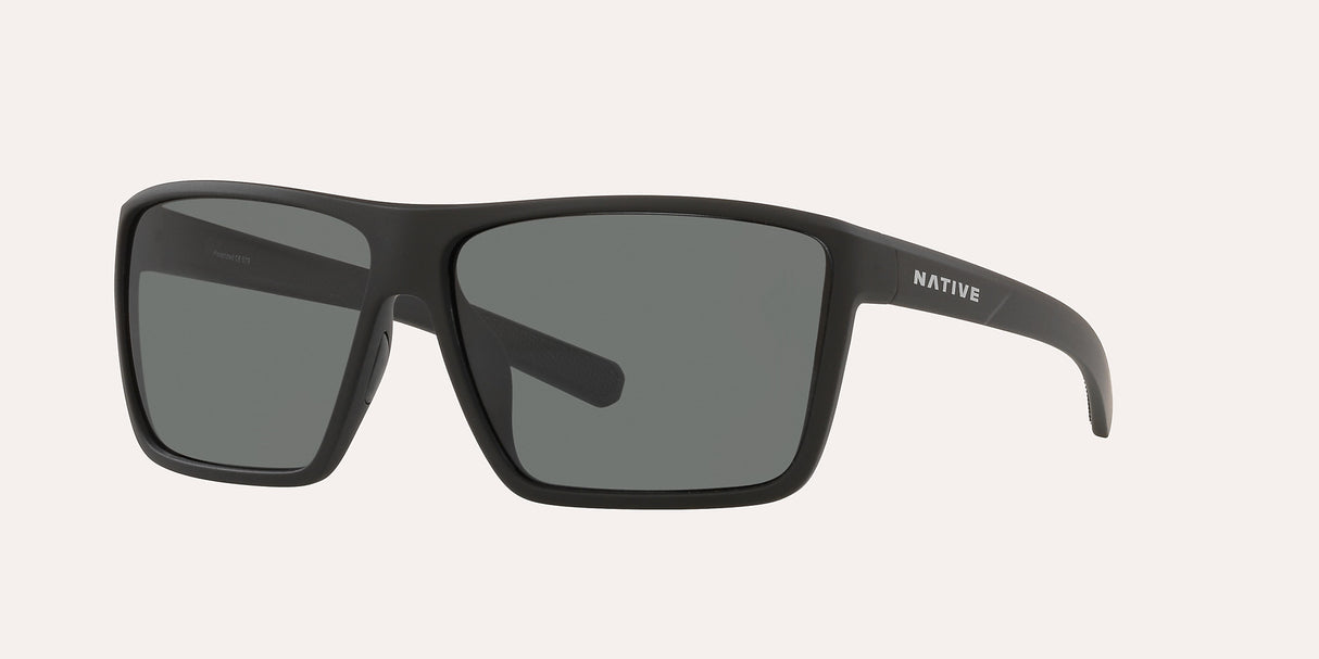 NATIVE WELLS XL MATTE BLACK W/GREY POLARIZED