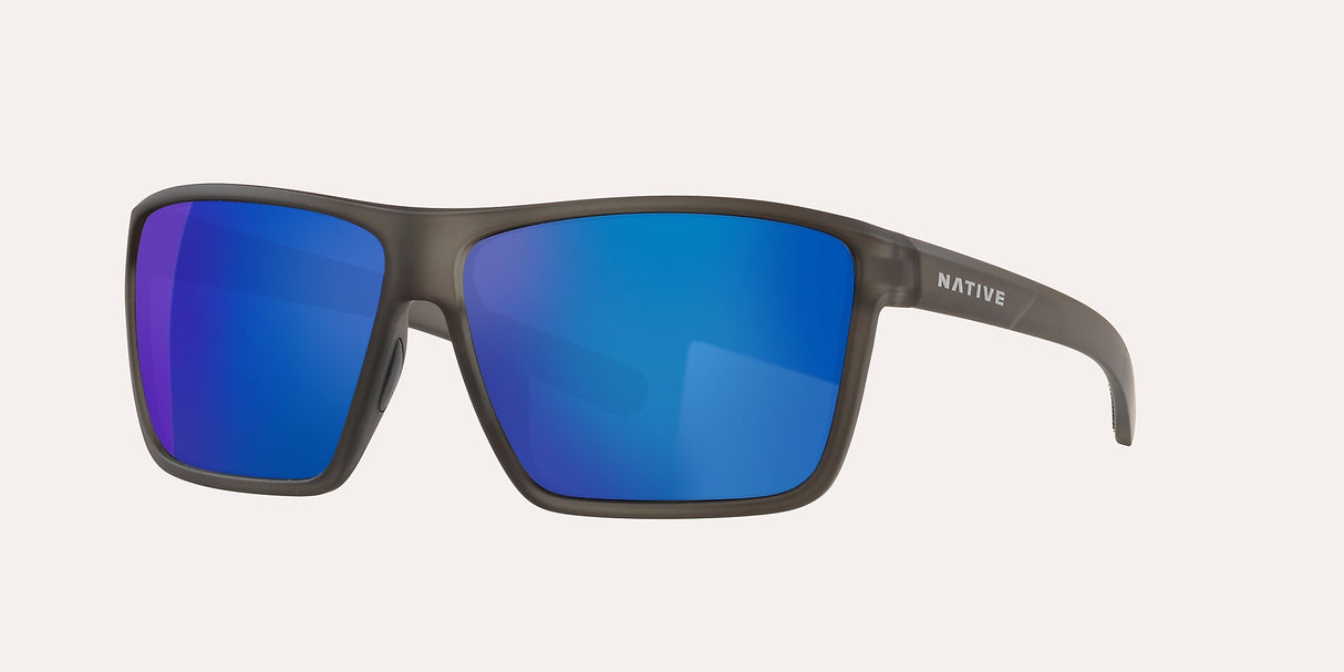 NATIVE WELLS XL SMOKE CRYSTAL W/BLUE REFLEX POLARIZED