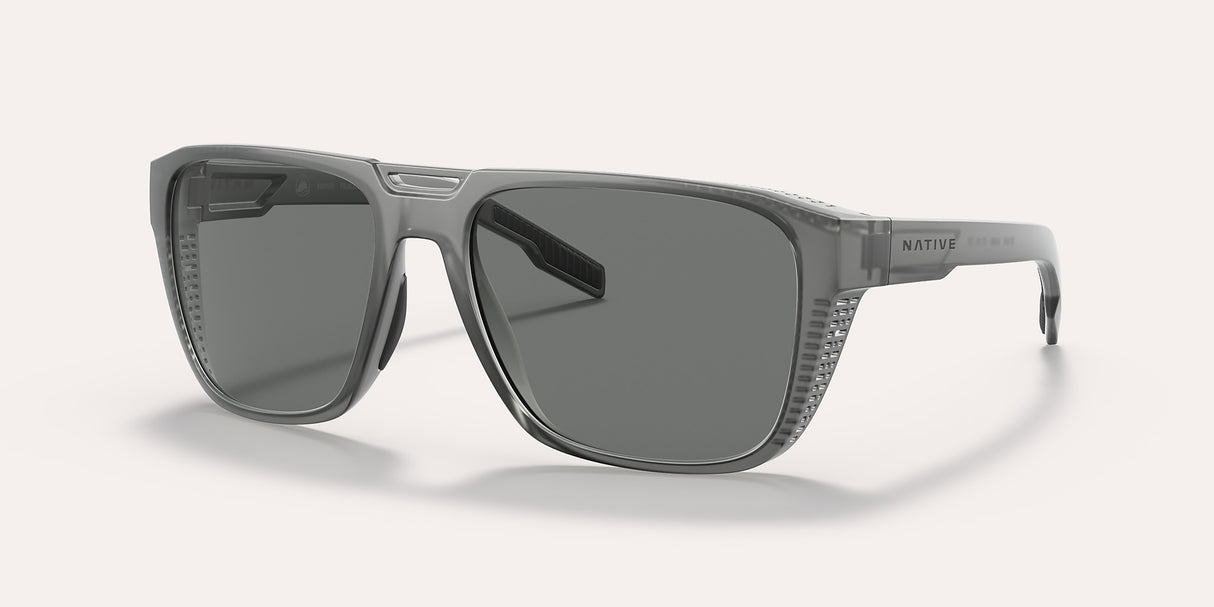 NATIVE MAMMOTH MATTE SMOKE CRYSTAL W/BLUE REFLEX POLARIZED