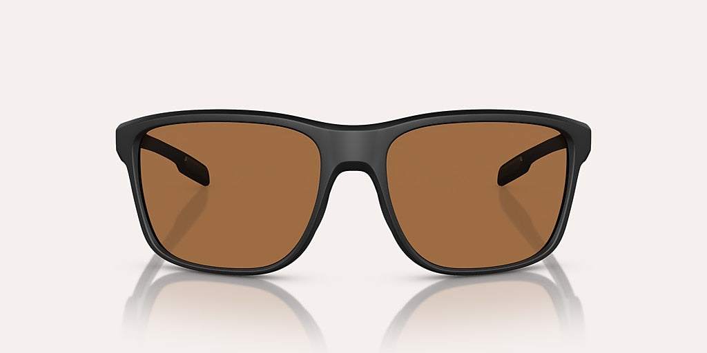 NATIVE GORGE MATTE BLACK W/BROWN REFLEX POLARIZED