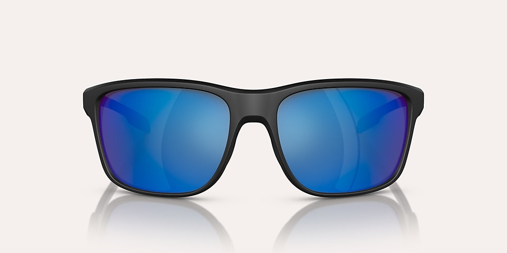 NATIVE GORGE MATTE BLACK W/BLUE REFLEX POLARIZED