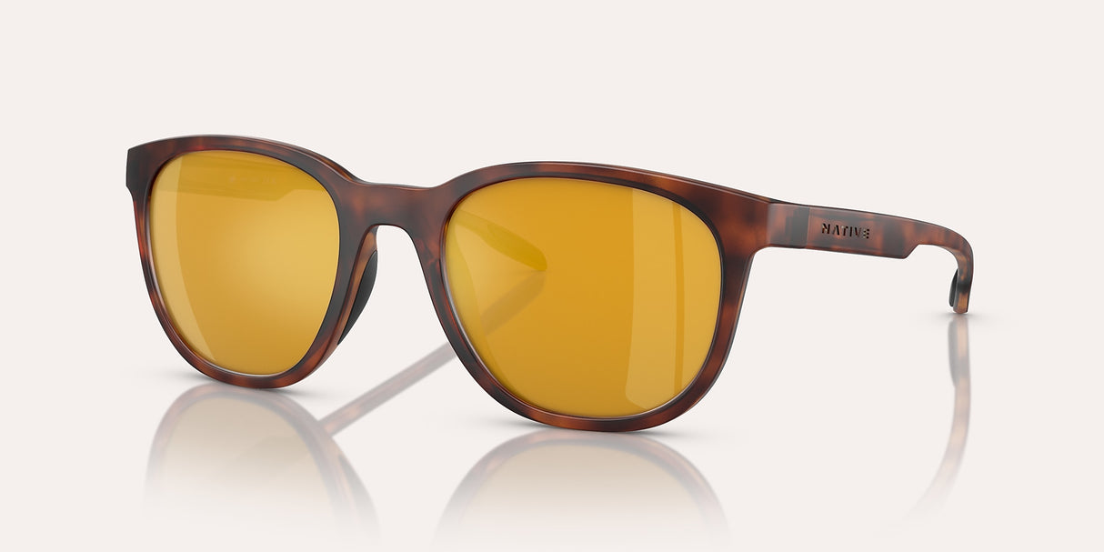 NATIVE TARGHEE MATTE TORTOISE W/BRONZE REFLEX POLARIZED