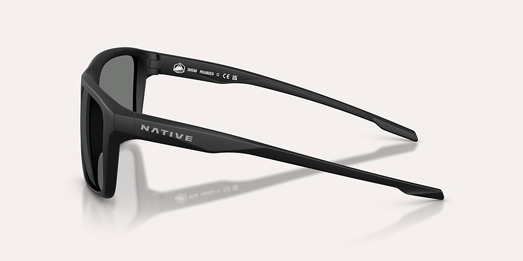 NATIVE TAVERN MATTE BLACK W/GREY REFLEX POLARIZED