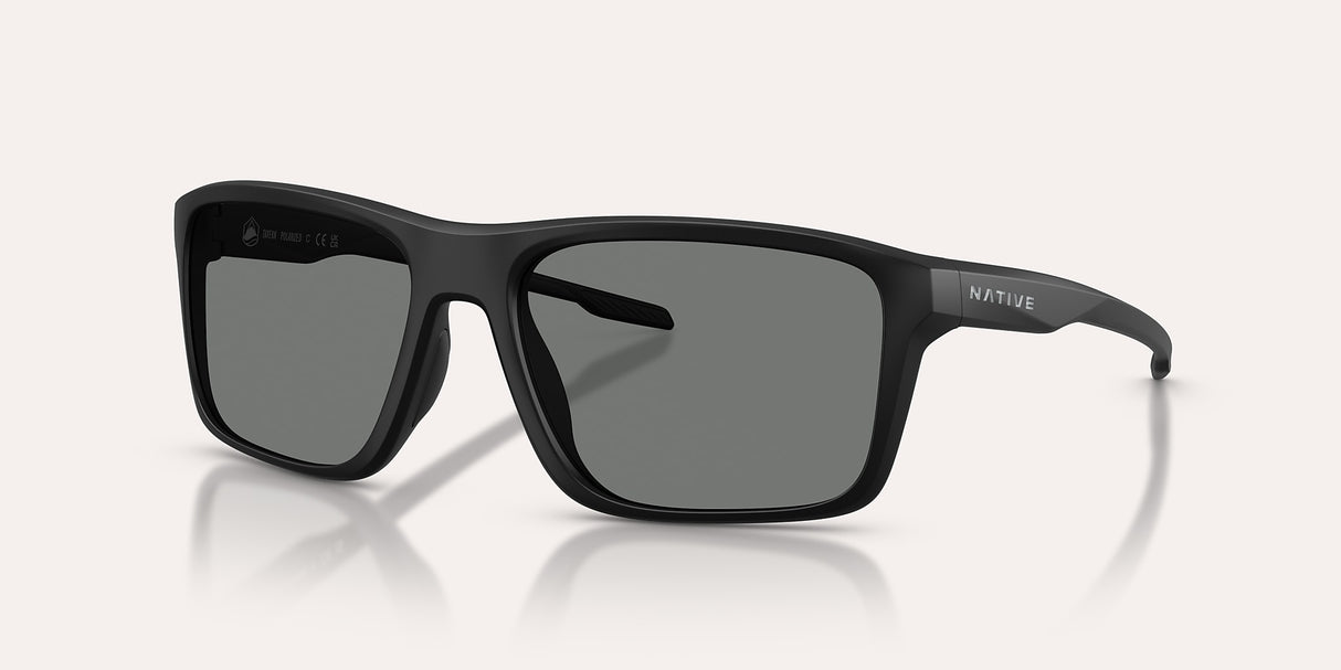 NATIVE TAVERN MATTE BLACK W/GREY REFLEX POLARIZED