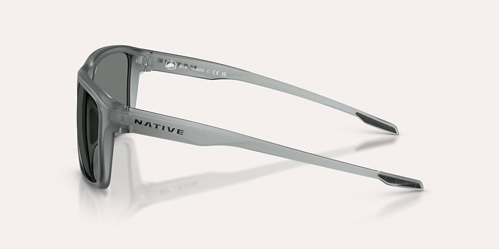 NATIVE TAVERN MATTE SMOKE CRYSTAL W/GREY REFLEX POLARIZED