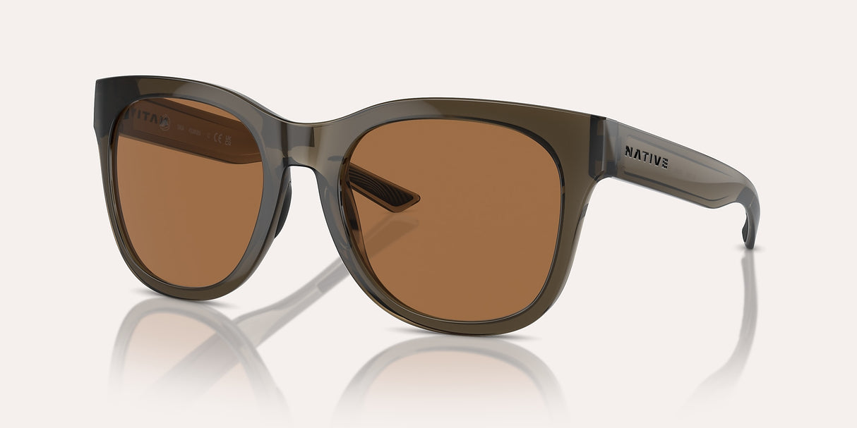 NATIVE TIAGA SMOKEY QUARTZ W/BROWN REFLEX POLARIZED