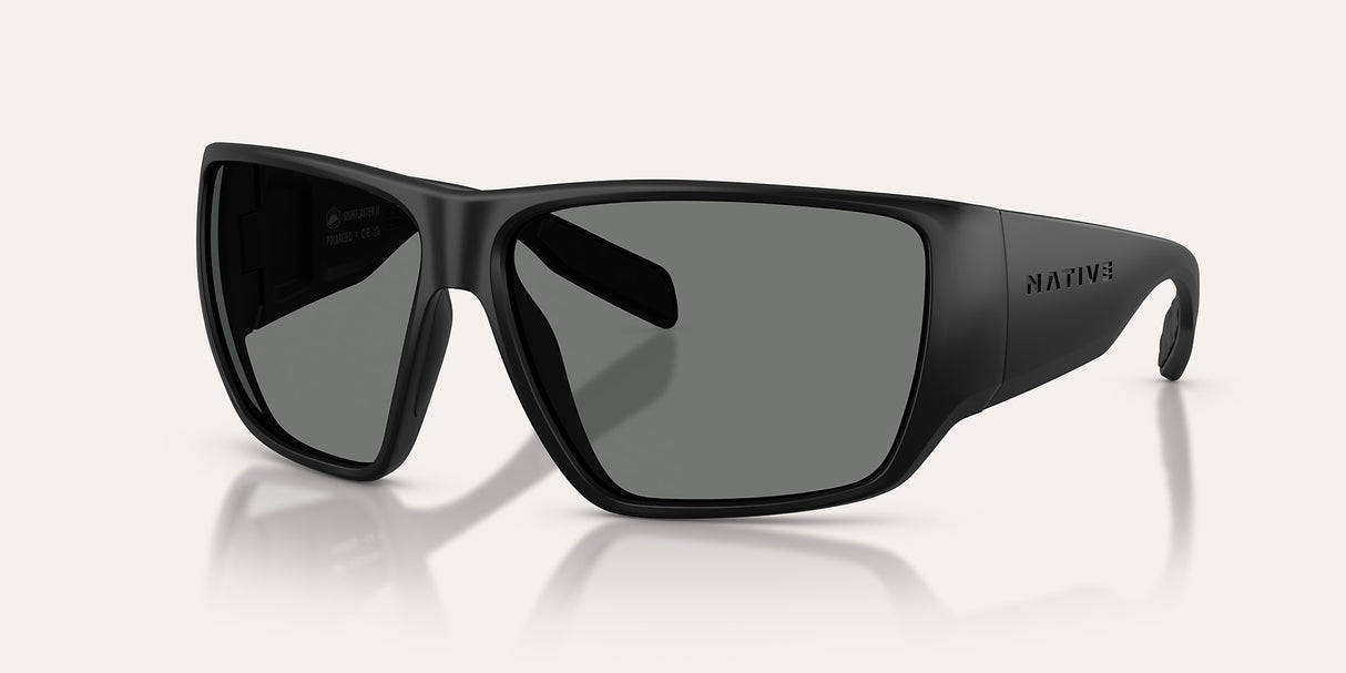 NATIVE SIGHTCASTER II MATTE BLACK W/GREY REFLEX POLARIZED