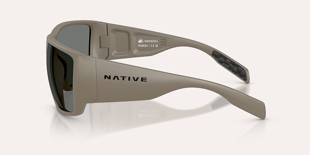 NATIVE SIGHTCASTER II MATTE DESERT TAN W/GREY REFLEX POLARIZED