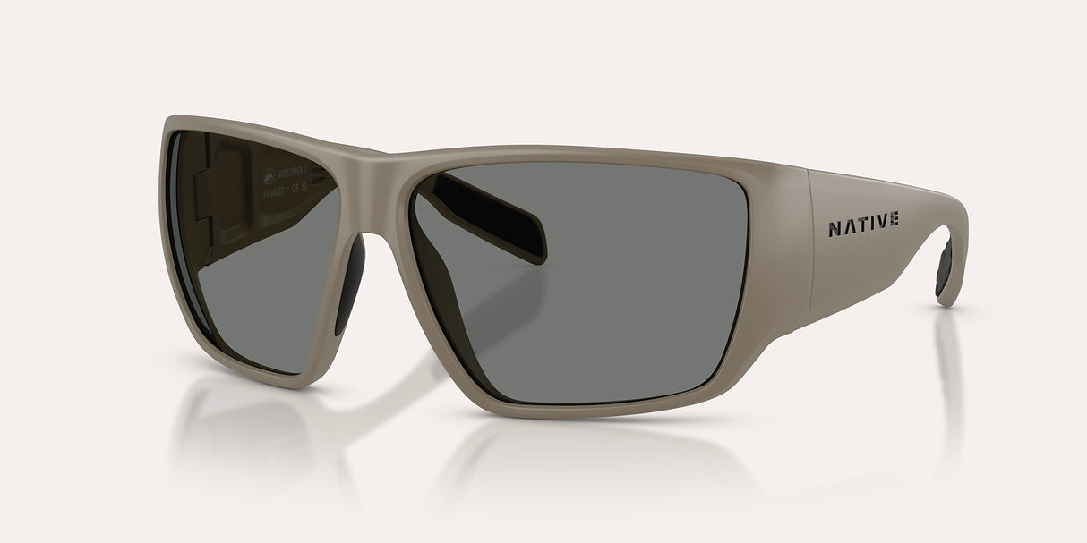 NATIVE SIGHTCASTER II MATTE DESERT TAN W/GREY REFLEX POLARIZED