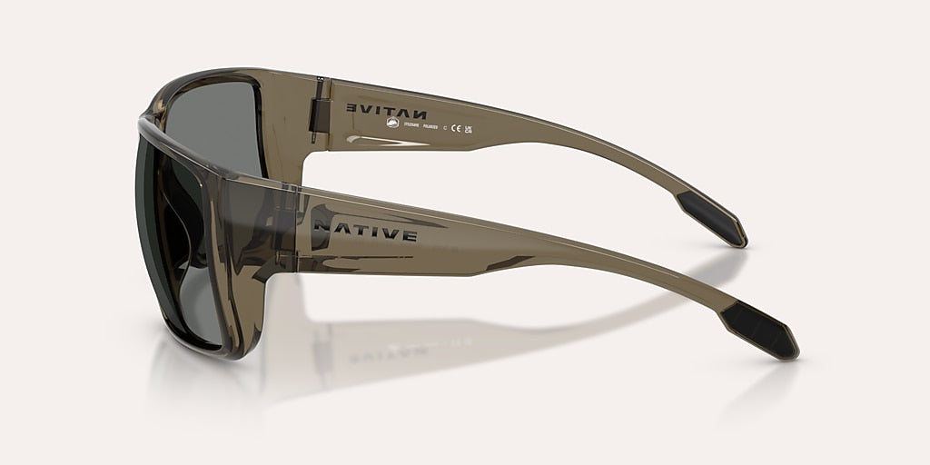 NATIVE BADLANDS XL SMOKEY QUARTZ W/GREY REFLEX POLARIZED
