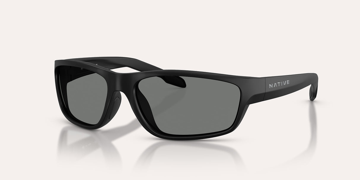 NATIVE CRAGGY MATTE BLACK W/GREY POLARIZED