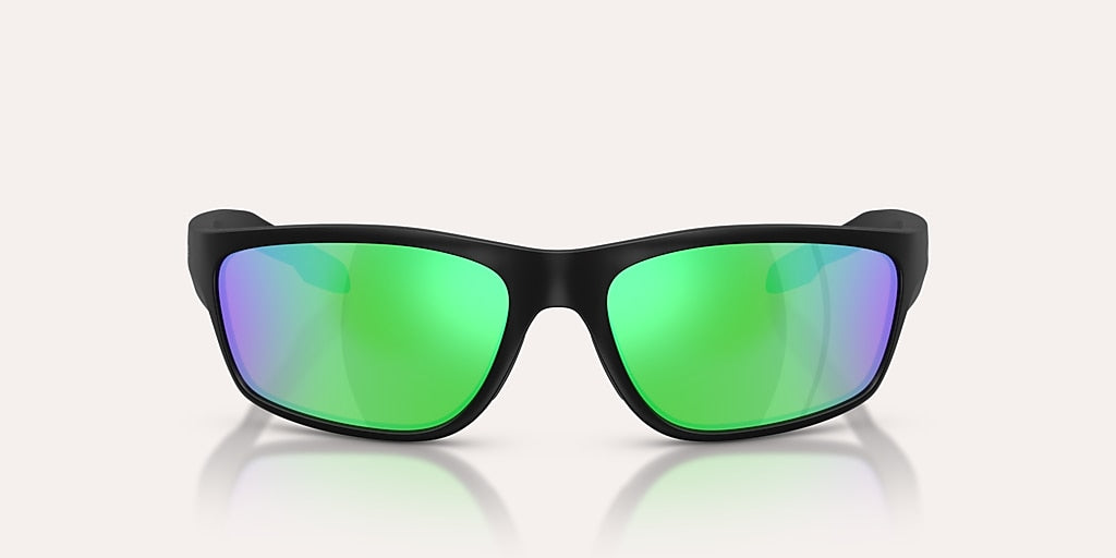NATIVE CRAGGY MATTE BLACK W/GREEN REFLEX POLARIZED