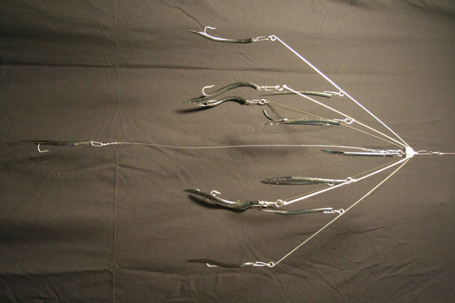 9'ERS LURES LARGE TUBE & WORM 6-ARM