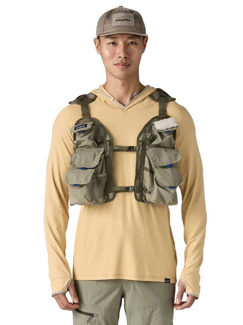 PATAGONIA STEALTH CONVERTIBLE FISHING VEST RIVER ROCK GREEN ALL SIZES