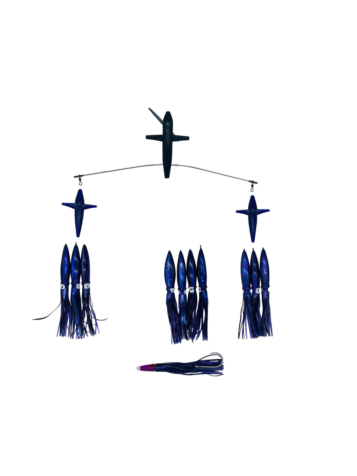 JB 36" SIDE TRACKER 9" FLOATING SQUID PURPLE