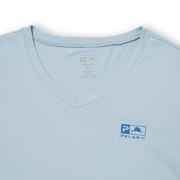 PELAGIC WOMENS AQUATEK V-NECK LS SHIRT