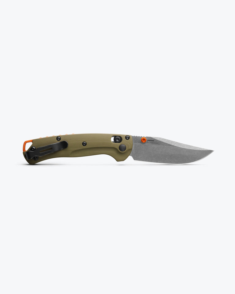 BENCHMADE MINI TAGGEDOUT, AXIS CLIP POINT 15534 GREEN