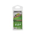 TROUT MAGNET TUNGSTEN 1/32 OZ JIG WHITE SILVER GLITTER QTY 3
