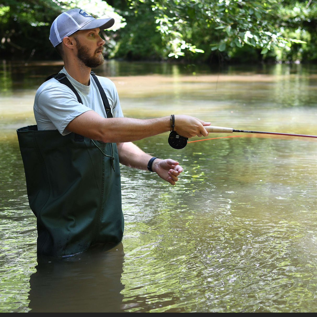 FROGG TOGGS MEN'S CASCADES 2-PLY BF POLY/RUBBER FELT HIP WADER