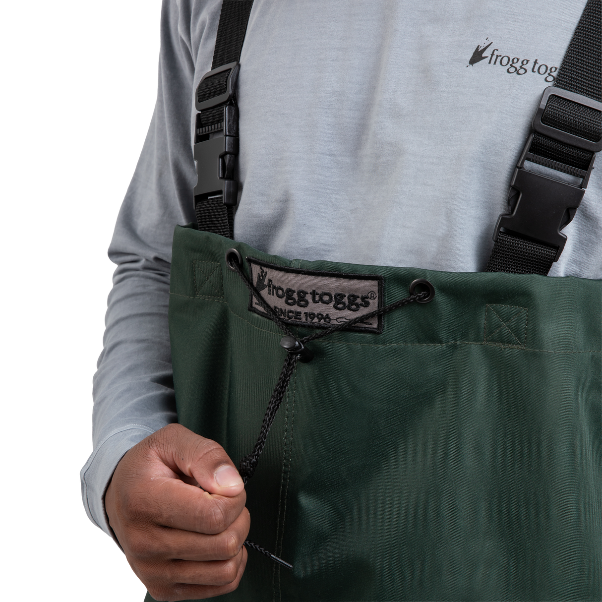 FROGG TOGGS MEN'S CASCADES V3 LUG SOLE CHEST WADER FOREST GREEN