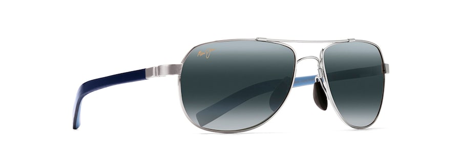 MAUI JIM GREY GUARDRAILS SILVER