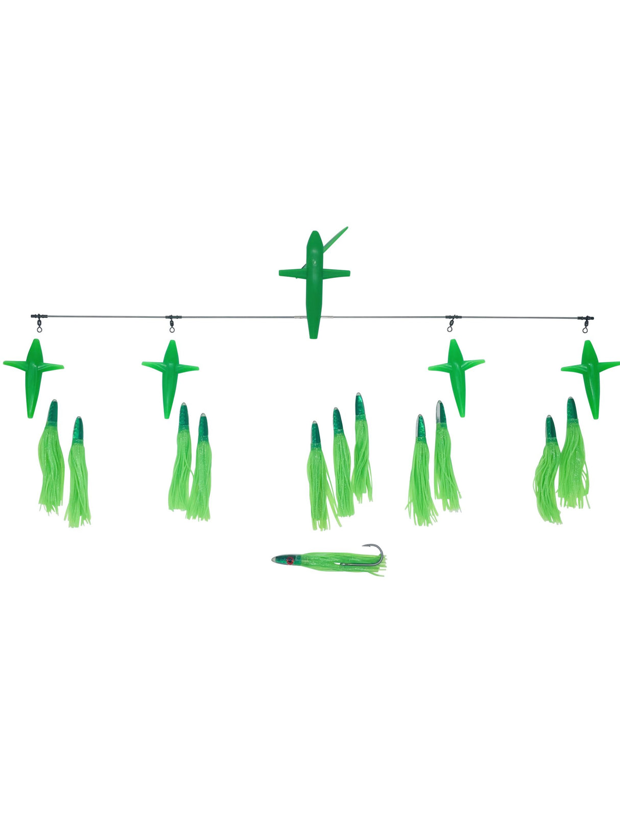 JB 36" SIDE TRACKER 6" MACHINE SQUID GREEN