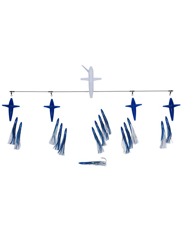 JB 36" SIDE TRACKER W/MINI BULLET HEAD LURES