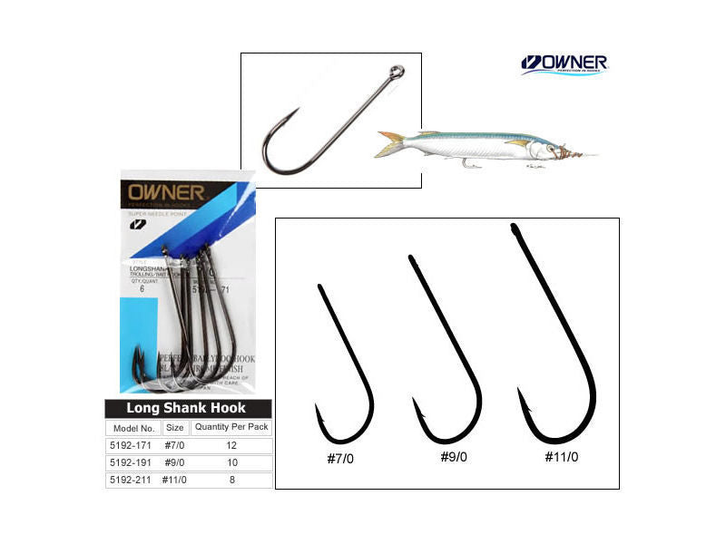 OWNER LONGSHANKS TROLLING BAIT HOOK