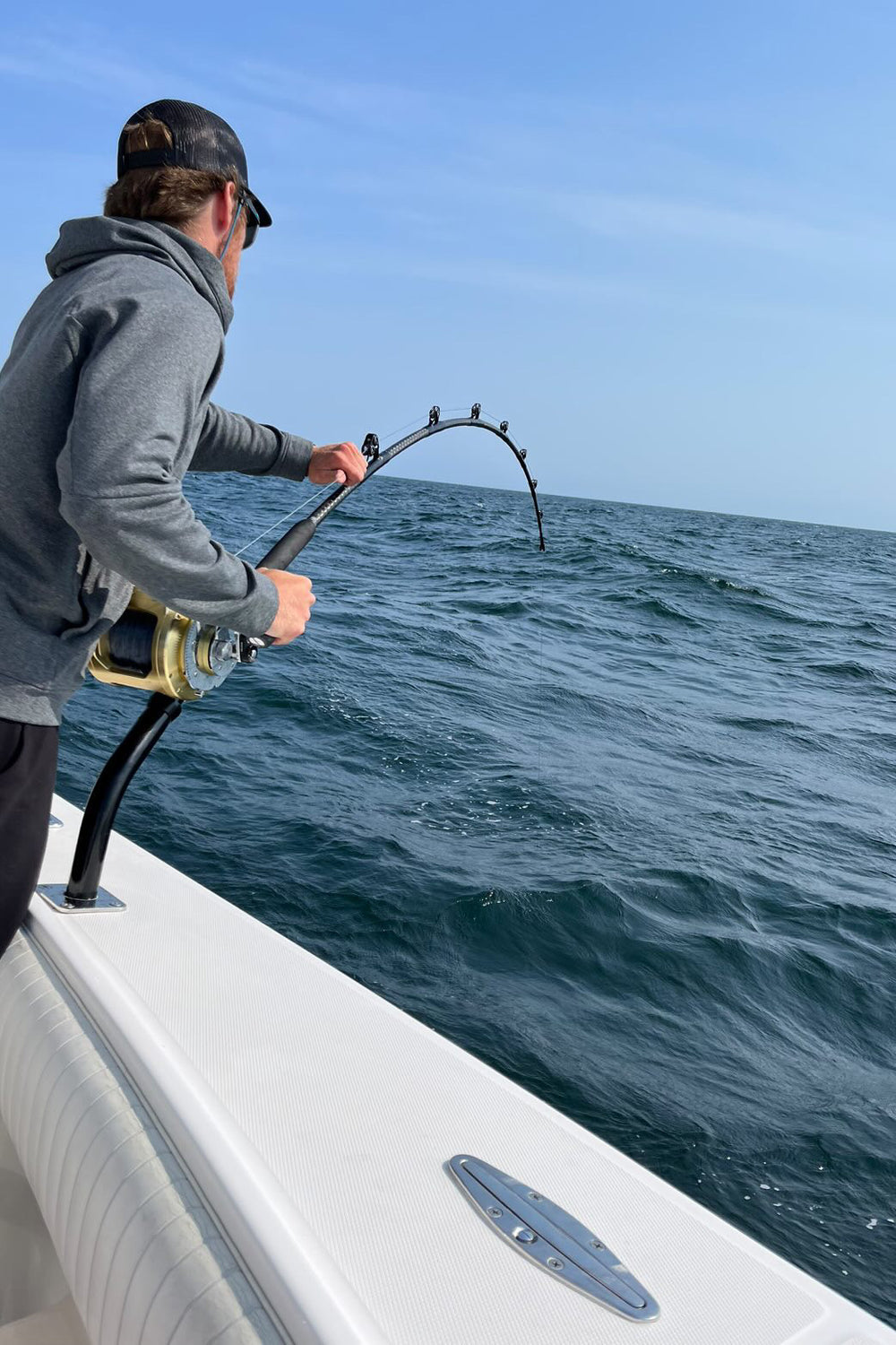 Zack's Team Goose XL Tuna Rod, No 6 Silver Guides