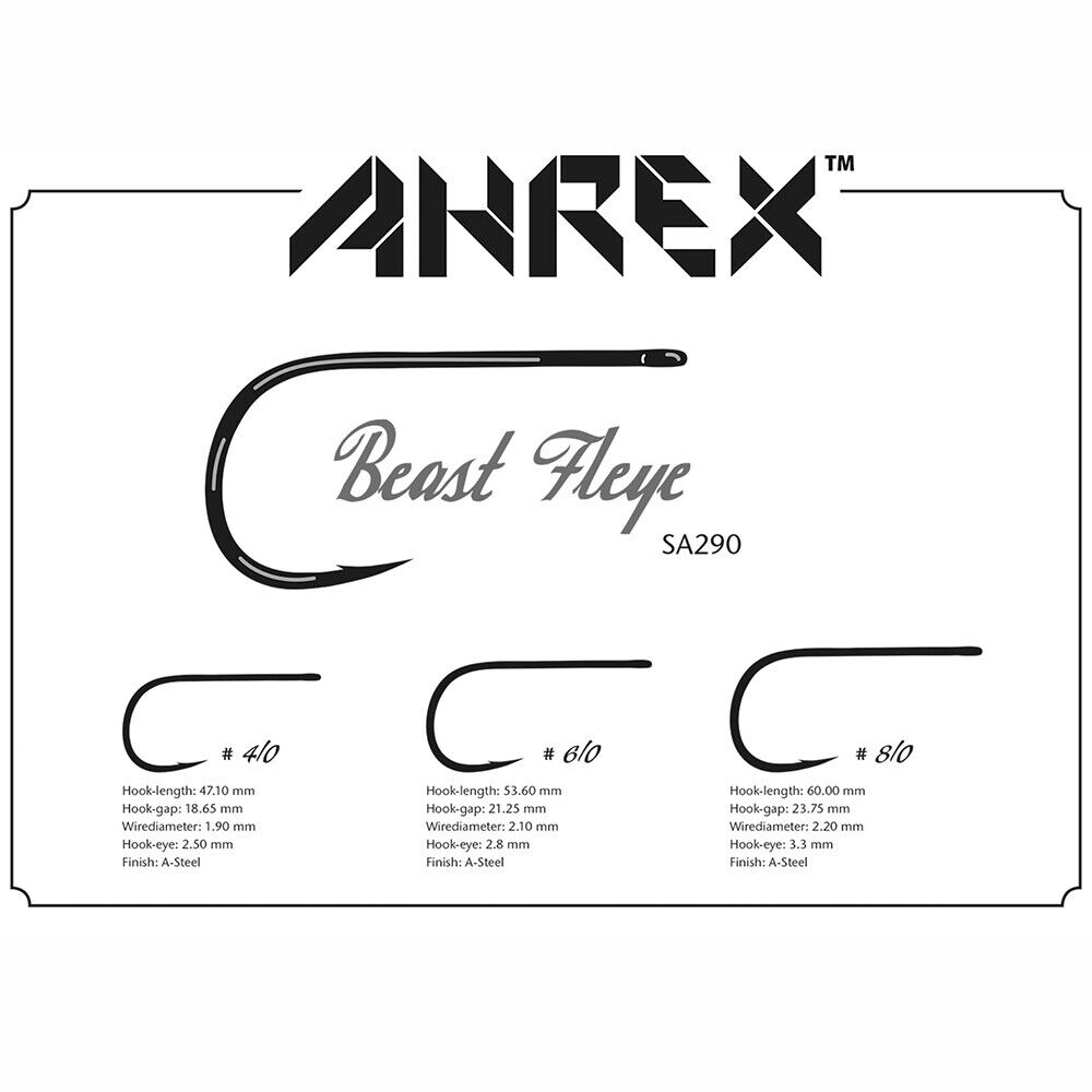 AHREX SA290 BOB POPOVICS BEAST FLEYE HOOK