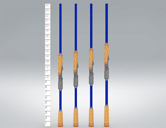 ST. CROIX LEGEND TOURNAMENT BASS SPINNING ROD 7'10" M MF 6-20 LB LBTS710MMF