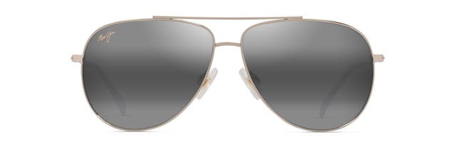 MAUI JIM GREY HAUOLI SHINY LIGHT GOLD W/CRYSTAL