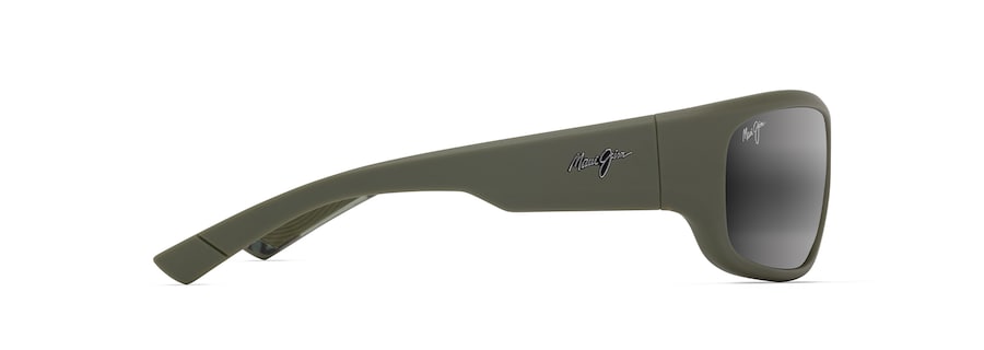 MAUI JIM GREY MAUKELE MATTE MILITARY GREEN WITH BROWN