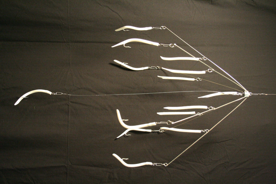 9'ERS LURES LARGE TUBE & WORM 6-ARM