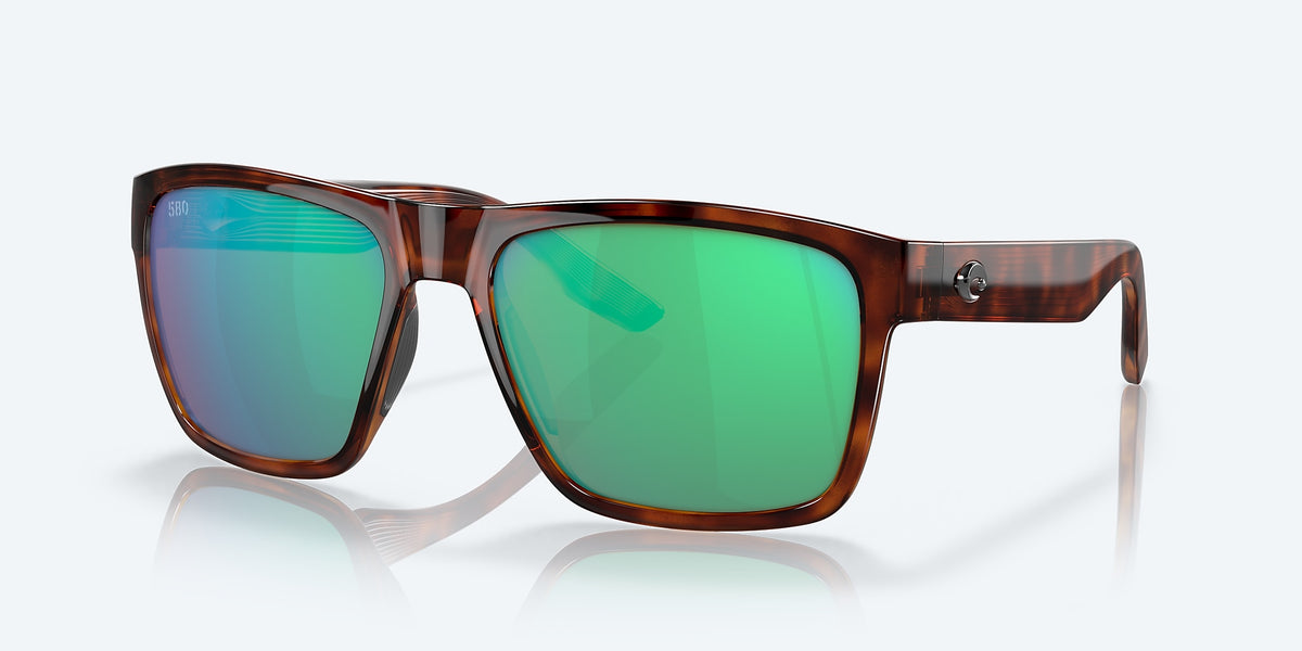 Costa Women\'s Oversized Sunglasses in Tortoise Frame with Green Mirror Lenses COSTA DEL MAR tortoise/green mirror VELA polarized 580G  main image 2