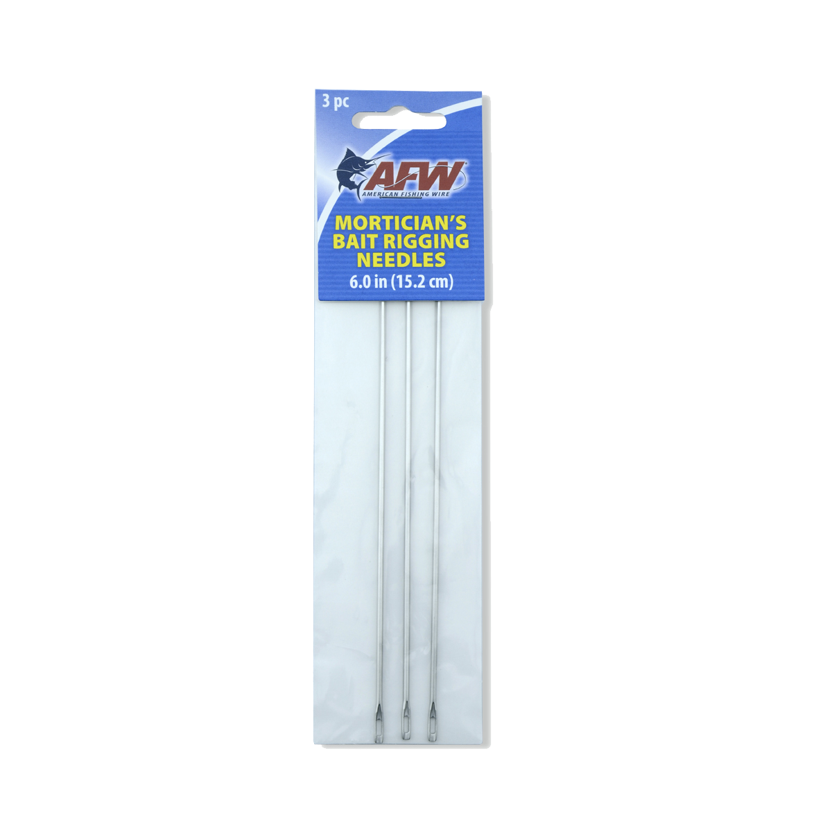 AFW MORTICIAN'S BAIT RIGGING NEEDLES 6.0" QTY 3