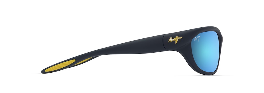 MAUI JIM BLUE HAWAII HAULANI MATTE SOILD DARK BLUE W/YELLOW