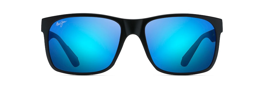 MAUI JIM BLUE RED SANDS BLACK MATTE