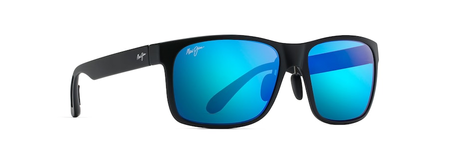 MAUI JIM BLUE RED SANDS BLACK MATTE
