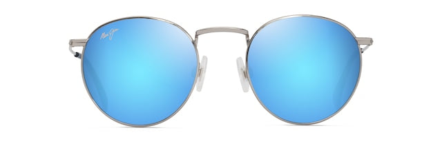 MAUI JIM BLUE HAWAII PUAKEA SHINY SIVER W/BLUE