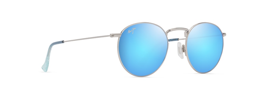 MAUI JIM BLUE HAWAII PUAKEA SHINY SIVER W/BLUE