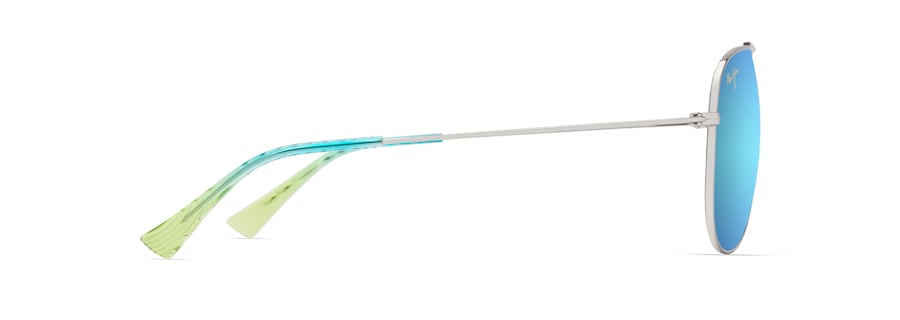 MAUI JIM BLUE HAWAII HAUOLI XL SH SILVER W/BLUE
