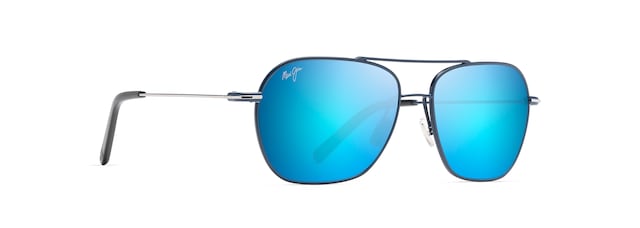 MAUI JIM BLUE HAWAII MANO DARK NAVY W/SILVER STRIP