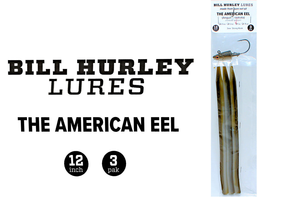 BILL HURLEY 12" EEL WITH 1.3 OZ JIG HEAD