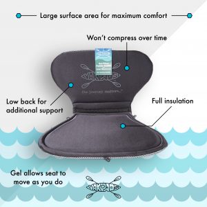 CASCADE CREEK GEL FILLED PADDLE SADDLE WITH LOW BACK