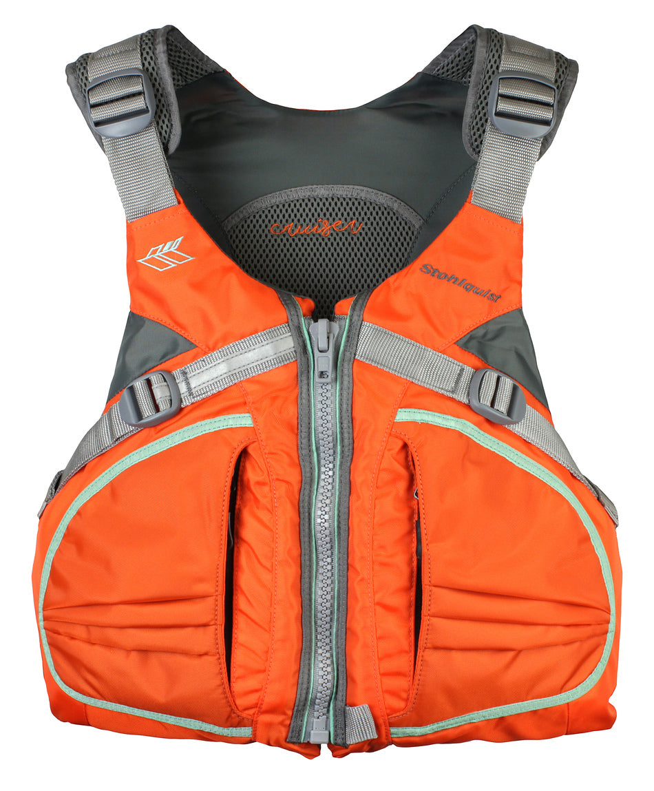STOHLQUIST WOMEN'S CRUISER PFD ORANGE/GRAY